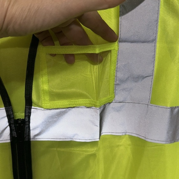 Men's High Visibility Softshell Fluorescent Yellow/Black Vest - Picture 4 of 10